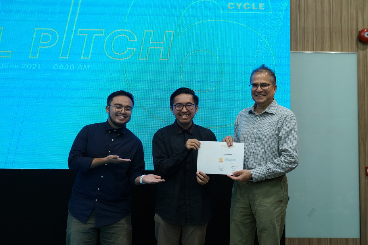 Top three finalist recognition in DARe Accelerate Pitching Cycle 6